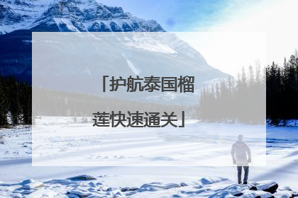 护航泰国榴莲快速通关