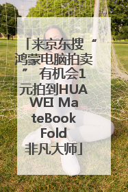 来京东搜“鸿蒙电脑拍卖” 有机会1元拍到HUAWEI MateBook Fold 非凡大师