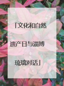 文化和自然遗产日与淄博琉璃对话