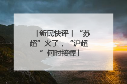 新民快评丨“苏超”火了，“沪超”何时接棒