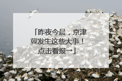 昨夜今晨，京津冀发生这些大事！点击看报→