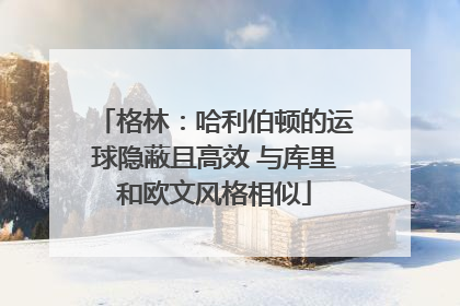 格林：哈利伯顿的运球隐蔽且高效 与库里和欧文风格相似