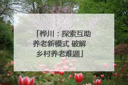 桦川：探索互助养老新模式 破解乡村养老难题