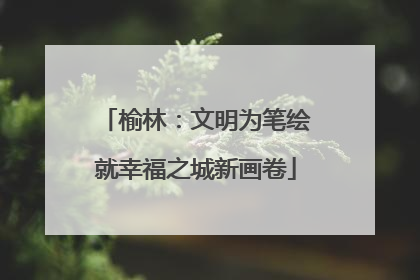 榆林：文明为笔绘就幸福之城新画卷