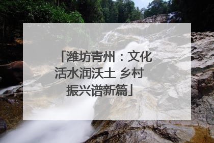 潍坊青州：文化活水润沃土 乡村振兴谱新篇