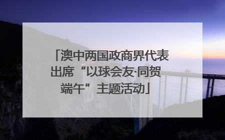 澳中两国政商界代表出席“以球会友·同贺端午”主题活动