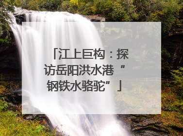 江上巨构：探访岳阳洪水港“钢铁水骆驼”