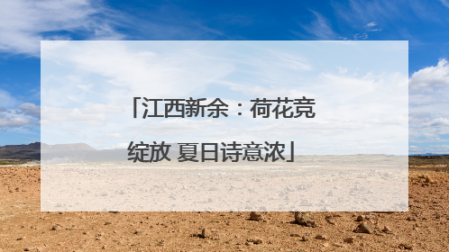 江西新余：荷花竞绽放 夏日诗意浓