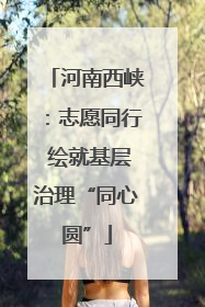 河南西峡：志愿同行 绘就基层治理“同心圆”