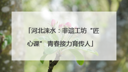 河北涞水：非遗工坊“匠心课” 青春接力育传人