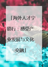 海外人才宁德行：感受产业发展与文化交融