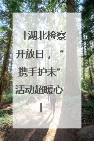 湖北检察开放日，“携手护未”活动超暖心