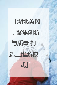 湖北黄冈：聚焦创新与质量 打造三维新模式