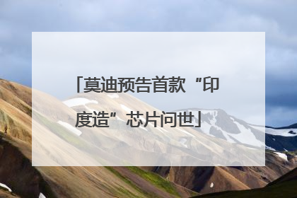 莫迪预告首款“印度造”芯片问世