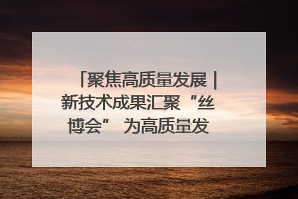 聚焦高质量发展｜新技术成果汇聚“丝博会” 为高质量发展注入新动能