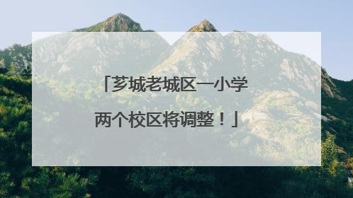 芗城老城区一小学两个校区将调整！