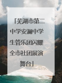 芜湖市第二中学安澜中学生管乐团闪耀全市社团展演舞台