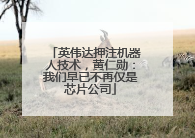 英伟达押注机器人技术，黄仁勋：我们早已不再仅是芯片公司