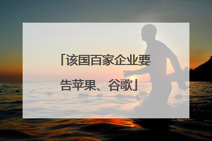 该国百家企业要告苹果、谷歌