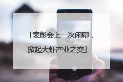 表彰会上一次闲聊，掀起大虾产业之变