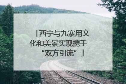 西宁与九寨用文化和美景实现携手“双方引流”