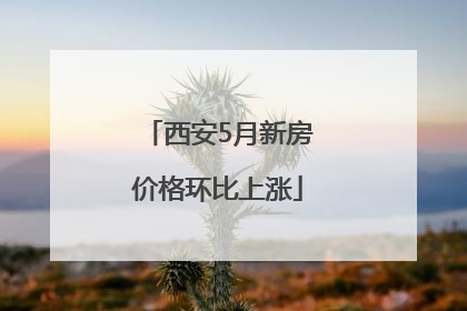 西安5月新房价格环比上涨