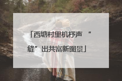 西塘村里机杼声 “缝”出共富新图景