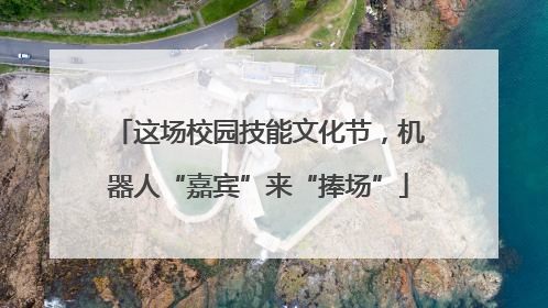 这场校园技能文化节，机器人“嘉宾”来“捧场”
