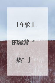 车轮上的漫游“热”