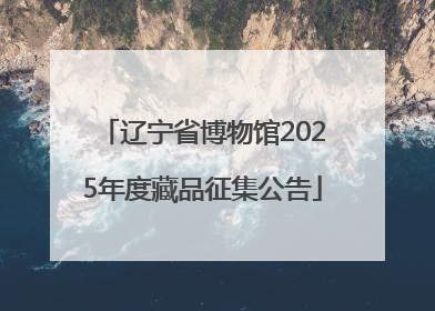 辽宁省博物馆2025年度藏品征集公告