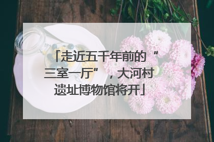 走近五千年前的“三室一厅”，大河村遗址博物馆将开