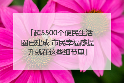 超5500个便民生活圈已建成 市民幸福感提升就在这些细节里