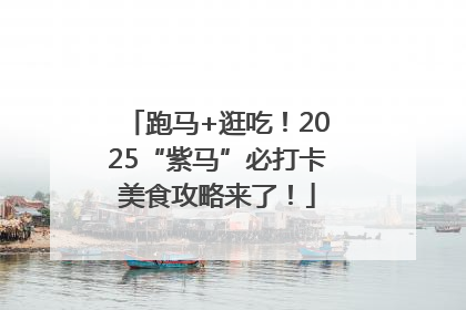跑马+逛吃！2025“紫马”必打卡美食攻略来了！