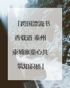 跨国漂流书香载道 泰州柬埔寨童心共筑知识桥