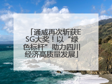 通威再次斩获ESG大奖！以“绿色标杆”助力四川经济高质量发展
