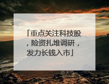 重点关注科技股，险资扎堆调研，发力长钱入市