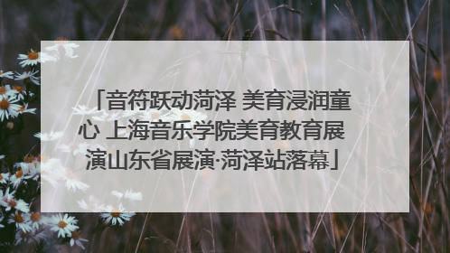 音符跃动菏泽 美育浸润童心 上海音乐学院美育教育展演山东省展演·菏泽站落幕