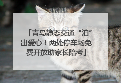 青岛静态交通“泊”出爱心！两处停车场免费开放助家长陪考