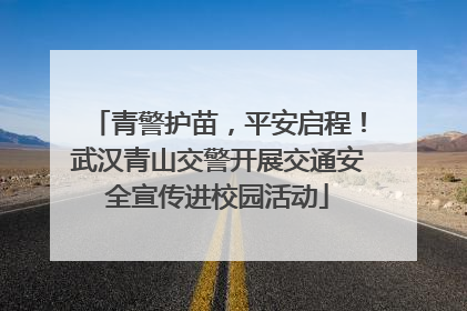 青警护苗，平安启程！武汉青山交警开展交通安全宣传进校园活动