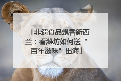 非遗食品飘香新西兰：看潍坊如何送“百年滋味”出海