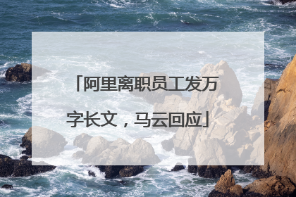 阿里离职员工发万字长文，马云回应