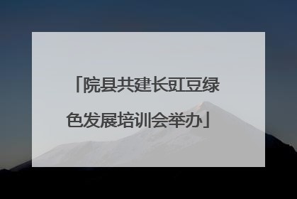 院县共建长豇豆绿色发展培训会举办