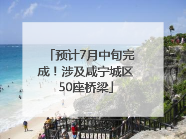 预计7月中旬完成！涉及咸宁城区50座桥梁