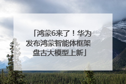 鸿蒙6来了！华为发布鸿蒙智能体框架 盘古大模型上新