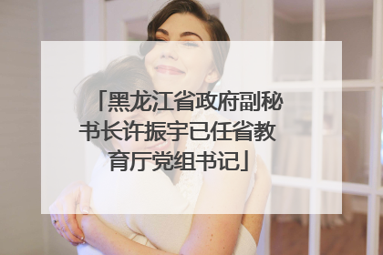 黑龙江省政府副秘书长许振宇已任省教育厅党组书记