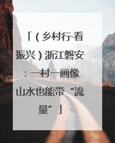 （乡村行·看振兴）浙江磐安：一村一画像 山水也能带“流量”