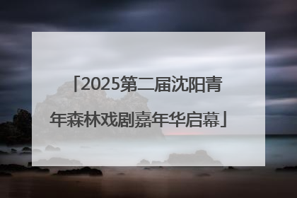 2025第二届沈阳青年森林戏剧嘉年华启幕