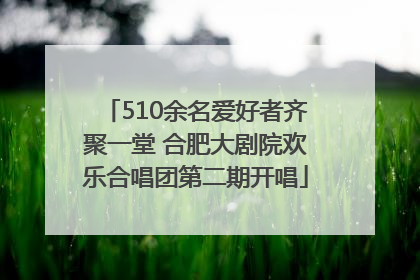 510余名爱好者齐聚一堂 合肥大剧院欢乐合唱团第二期开唱