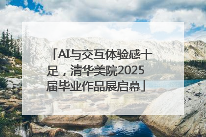 AI与交互体验感十足，清华美院2025届毕业作品展启幕